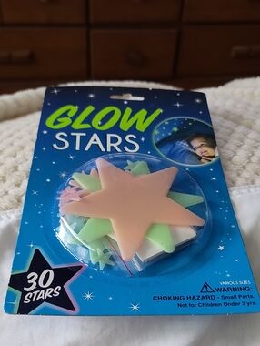 Brand New, Glow Stars Ceiling Stickers - Pastel Coloured